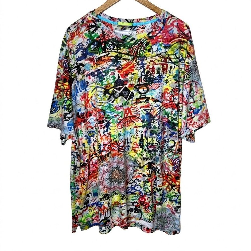 Robert Graham Ryan McGinness Mindscape Shirt 2XLT Capsule Art Collection